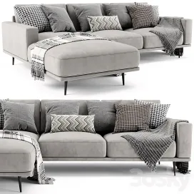 Boconcept carlton chaise longue sofa